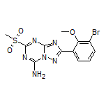 2-(3-Bromo-2-methoxyphenyl)-5-(methylsulfonyl)-[1,2,4]triazolo[1,5-a][1,3,5]triazin-7-amine