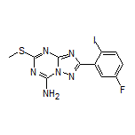 2-(5-Fluoro-2-iodophenyl)-5-(methylthio)-[1,2,4]triazolo[1,5-a][1,3,5]triazin-7-amine