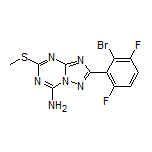 2-(2-Bromo-3,6-difluorophenyl)-5-(methylthio)-[1,2,4]triazolo[1,5-a][1,3,5]triazin-7-amine