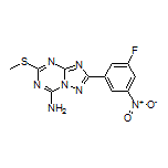 2-(3-Fluoro-5-nitrophenyl)-5-(methylthio)-[1,2,4]triazolo[1,5-a][1,3,5]triazin-7-amine