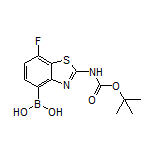 2-(Boc-amino)-7-fluorobenzo[d]thiazole-4-boronic Acid