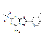 2-(4-Methylpyridin-2-yl)-5-(methylsulfonyl)-[1,2,4]triazolo[1,5-a][1,3,5]triazin-7-amine