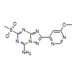 2-(6-Methoxypyrimidin-4-yl)-5-(methylsulfonyl)-[1,2,4]triazolo[1,5-a][1,3,5]triazin-7-amine