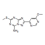 2-(6-Methoxypyrimidin-4-yl)-5-(methylthio)-[1,2,4]triazolo[1,5-a][1,3,5]triazin-7-amine