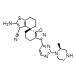 (S)-2-Amino-3’-[2-[(S)-2-methyl-1-piperazinyl]-4-pyrimidinyl]-5’,6,6’,7-tetrahydro-4’H,5H-spiro[benzo[b]thiophene-4,7’-benzo[d]isoxazole]-3-carbonitrile