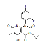 3-Cyclopropyl-1-(2-fluoro-4-iodophenyl)-5-hydroxy-6,8-dimethylpyrido[2,3-d]pyrimidine-2,4,7(1H,3H,8H)-trione