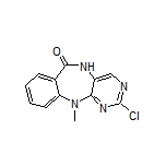 2-Chloro-11-methyl-5H-benzo[e]pyrimido[5,4-b][1,4]diazepin-6(11H)-one