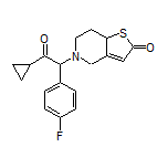 5-[2-Cyclopropyl-1-(4-fluorophenyl)-2-oxoethyl]-5,6,7,7a-tetrahydrothieno[3,2-c]pyridin-2(4H)-one