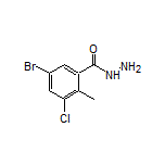 5-Bromo-3-chloro-2-methylbenzohydrazide