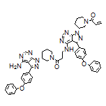 1-[(R)-3-[4-[[3-[(R)-3-[4-Amino-3-(4-phenoxyphenyl)-1H-pyrazolo[3,4-d]pyrimidin-1-yl]-1-piperidyl]-3-oxopropyl]amino]-3-(4-phenoxyphenyl)-1H-pyrazolo[3,4-d]pyrimidin-1-yl]-1-piperidyl]-2-propen-1-one