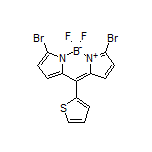 3,7-Dibromo-5,5-difluoro-10-(thiophen-2-yl)-5H-dipyrrolo[1,2-c:2’,1’-f][1,3,2]diazaborinin-4-ium-5-uide