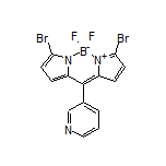 3,7-Dibromo-5,5-difluoro-10-(pyridin-3-yl)-5H-dipyrrolo[1,2-c:2’,1’-f][1,3,2]diazaborinin-4-ium-5-uide