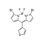 3,7-Dibromo-5,5-difluoro-10-(thiophen-3-yl)-5H-dipyrrolo[1,2-c:2’,1’-f][1,3,2]diazaborinin-4-ium-5-uide