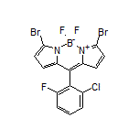 3,7-Dibromo-10-(2-chloro-6-fluorophenyl)-5,5-difluoro-5H-dipyrrolo[1,2-c:2’,1’-f][1,3,2]diazaborinin-4-ium-5-uide