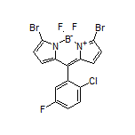 3,7-Dibromo-10-(2-chloro-5-fluorophenyl)-5,5-difluoro-5H-dipyrrolo[1,2-c:2’,1’-f][1,3,2]diazaborinin-4-ium-5-uide