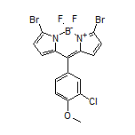 3,7-Dibromo-10-(3-chloro-4-methoxyphenyl)-5,5-difluoro-5H-dipyrrolo[1,2-c:2’,1’-f][1,3,2]diazaborinin-4-ium-5-uide