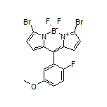 3,7-Dibromo-5,5-difluoro-10-(2-fluoro-5-methoxyphenyl)-5H-dipyrrolo[1,2-c:2’,1’-f][1,3,2]diazaborinin-4-ium-5-uide