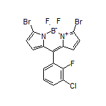 3,7-Dibromo-10-(3-chloro-2-fluorophenyl)-5,5-difluoro-5H-dipyrrolo[1,2-c:2’,1’-f][1,3,2]diazaborinin-4-ium-5-uide