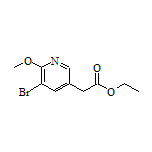 Ethyl 2-(5-Bromo-6-methoxy-3-pyridyl)acetate