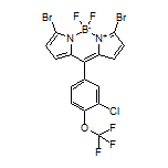 3,7-Dibromo-10-[3-chloro-4-(trifluoromethoxy)phenyl]-5,5-difluoro-5H-dipyrrolo[1,2-c:2’,1’-f][1,3,2]diazaborinin-4-ium-5-uide