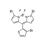 3,7-Dibromo-10-(3-bromothiophen-2-yl)-5,5-difluoro-5H-dipyrrolo[1,2-c:2’,1’-f][1,3,2]diazaborinin-4-ium-5-uide