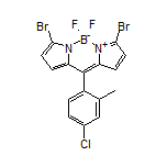 3,7-Dibromo-10-(4-chloro-2-methylphenyl)-5,5-difluoro-5H-dipyrrolo[1,2-c:2’,1’-f][1,3,2]diazaborinin-4-ium-5-uide