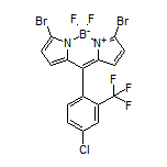 3,7-Dibromo-10-[4-chloro-2-(trifluoromethyl)phenyl]-5,5-difluoro-5H-dipyrrolo[1,2-c:2’,1’-f][1,3,2]diazaborinin-4-ium-5-uide