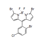 3,7-Dibromo-10-(2-bromo-5-chlorophenyl)-5,5-difluoro-5H-dipyrrolo[1,2-c:2’,1’-f][1,3,2]diazaborinin-4-ium-5-uide