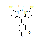 3,7-Dibromo-10-(4-chloro-3-methoxyphenyl)-5,5-difluoro-5H-dipyrrolo[1,2-c:2’,1’-f][1,3,2]diazaborinin-4-ium-5-uide