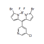 3,7-Dibromo-10-(5-chloropyridin-3-yl)-5,5-difluoro-5H-dipyrrolo[1,2-c:2’,1’-f][1,3,2]diazaborinin-4-ium-5-uide