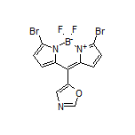3,7-Dibromo-5,5-difluoro-10-(oxazol-5-yl)-5H-dipyrrolo[1,2-c:2’,1’-f][1,3,2]diazaborinin-4-ium-5-uide