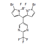 3,7-Dibromo-5,5-difluoro-10-[2-(trifluoromethyl)pyrimidin-5-yl]-5H-dipyrrolo[1,2-c:2’,1’-f][1,3,2]diazaborinin-4-ium-5-uide