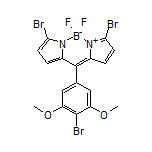 3,7-Dibromo-10-(4-bromo-3,5-dimethoxyphenyl)-5,5-difluoro-5H-dipyrrolo[1,2-c:2’,1’-f][1,3,2]diazaborinin-4-ium-5-uide