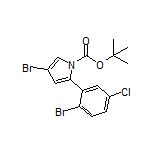 4-Bromo-2-(2-bromo-5-chlorophenyl)-1-Boc-1H-pyrrole