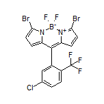 3,7-Dibromo-10-[5-chloro-2-(trifluoromethyl)phenyl]-5,5-difluoro-5H-dipyrrolo[1,2-c:2’,1’-f][1,3,2]diazaborinin-4-ium-5-uide
