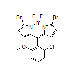 3,7-Dibromo-10-(2-chloro-6-methoxyphenyl)-5,5-difluoro-5H-dipyrrolo[1,2-c:2’,1’-f][1,3,2]diazaborinin-4-ium-5-uide