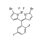 3,7-Dibromo-5,5-difluoro-10-(2-fluoro-5-iodophenyl)-5H-dipyrrolo[1,2-c:2’,1’-f][1,3,2]diazaborinin-4-ium-5-uide