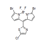 3,7-Dibromo-10-(5-chlorothiazol-2-yl)-5,5-difluoro-5H-dipyrrolo[1,2-c:2’,1’-f][1,3,2]diazaborinin-4-ium-5-uide