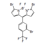 3,7-Dibromo-10-[3-bromo-4-(trifluoromethyl)phenyl]-5,5-difluoro-5H-dipyrrolo[1,2-c:2’,1’-f][1,3,2]diazaborinin-4-ium-5-uide