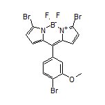3,7-Dibromo-10-(4-bromo-3-methoxyphenyl)-5,5-difluoro-5H-dipyrrolo[1,2-c:2’,1’-f][1,3,2]diazaborinin-4-ium-5-uide