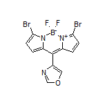 3,7-Dibromo-5,5-difluoro-10-(oxazol-4-yl)-5H-dipyrrolo[1,2-c:2’,1’-f][1,3,2]diazaborinin-4-ium-5-uide