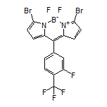 3,7-Dibromo-5,5-difluoro-10-[3-fluoro-4-(trifluoromethyl)phenyl]-5H-dipyrrolo[1,2-c:2’,1’-f][1,3,2]diazaborinin-4-ium-5-uide