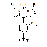 3,7-Dibromo-5,5-difluoro-10-[2-methoxy-4-(trifluoromethyl)phenyl]-5H-dipyrrolo[1,2-c:2’,1’-f][1,3,2]diazaborinin-4-ium-5-uide
