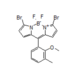 3,7-Dibromo-5,5-difluoro-10-(2-methoxy-3-methylphenyl)-5H-dipyrrolo[1,2-c:2’,1’-f][1,3,2]diazaborinin-4-ium-5-uide