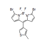 3,7-Dibromo-5,5-difluoro-10-(5-methylthiophen-3-yl)-5H-dipyrrolo[1,2-c:2’,1’-f][1,3,2]diazaborinin-4-ium-5-uide