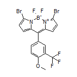 3,7-Dibromo-5,5-difluoro-10-[4-methoxy-3-(trifluoromethyl)phenyl]-5H-dipyrrolo[1,2-c:2’,1’-f][1,3,2]diazaborinin-4-ium-5-uide