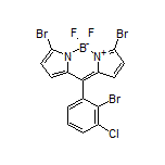 3,7-Dibromo-10-(2-bromo-3-chlorophenyl)-5,5-difluoro-5H-dipyrrolo[1,2-c:2’,1’-f][1,3,2]diazaborinin-4-ium-5-uide
