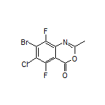 7-Bromo-6-chloro-5,8-difluoro-2-methyl-4H-benzo[d][1,3]oxazin-4-one