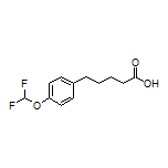 5-[4-(Difluoromethoxy)phenyl]pentanoic Acid