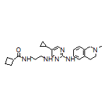N-[3-[[5-Cyclopropyl-2-[(2-methyl-1,2,3,4-tetrahydro-6-isoquinolyl)amino]-4-pyrimidinyl]amino]propyl]cyclobutanecarboxamide